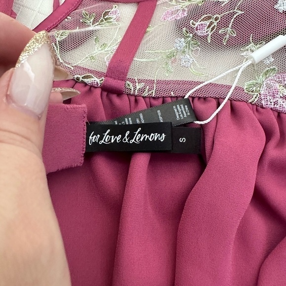 For Love & Lemons Camila Sleeved Slip Dress size small. - Picture 8 of 12